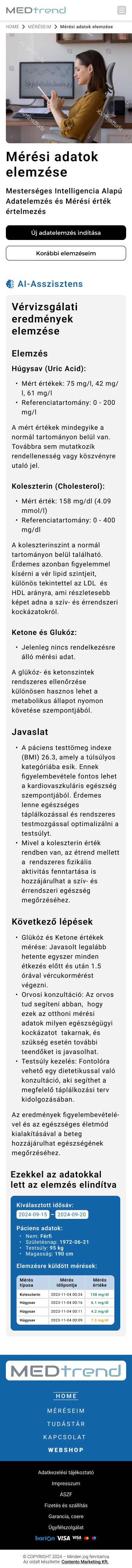 MEDTREND mobile data analysis