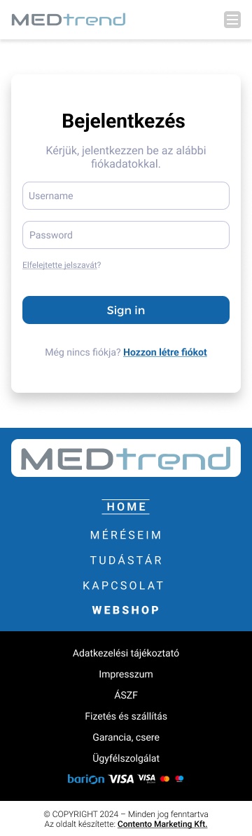 MEDTREND mobile login