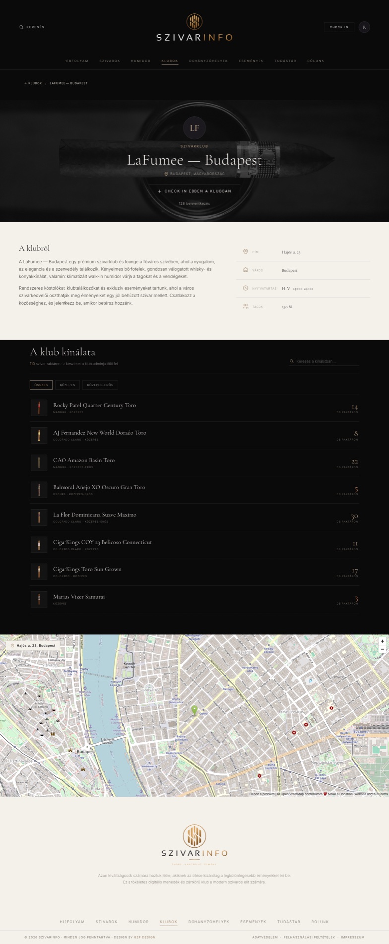 Club detail — desktop
