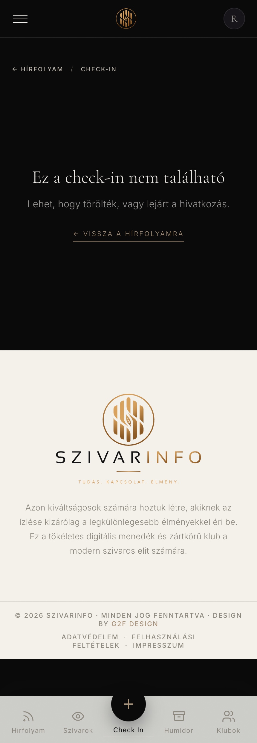 Check-in on mobile