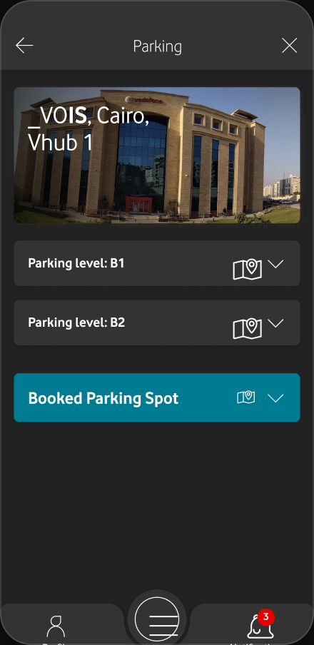 Parking — choose level